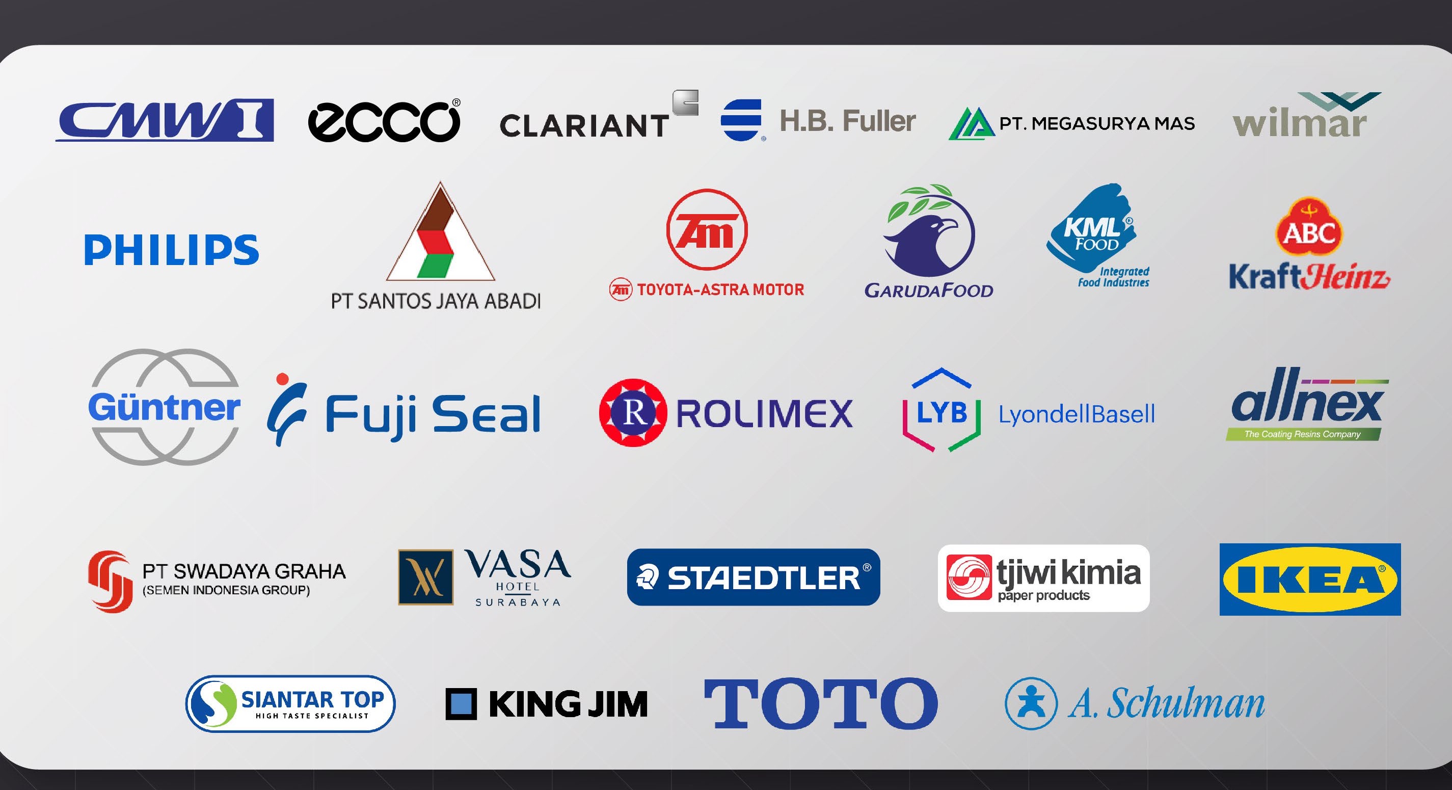 Kumpulan logo pelanggan CV. Qualitek Semesta Raya